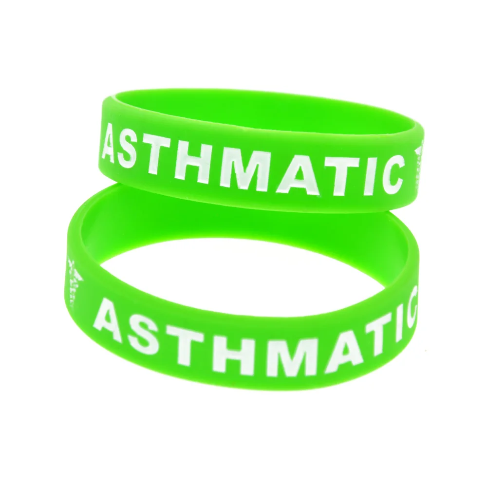 OBH 1 шт. астмой Wristband силикона в малыш Размеры Карамельный цвет выгравированный