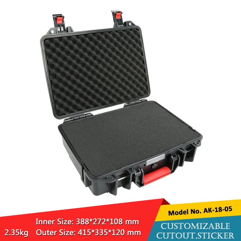 415*335*120mm IP67 waterproof shockproof plastic equipment case with foam tool box | Обустройство дома