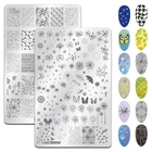 1 шт. пластины для стемпинга ногтей из нержавеющей стали с изображением одуванчиков и цветов геометрические штампы для дизайна ногтей маникюрный шаблон инструменты для стемпинга ногтей