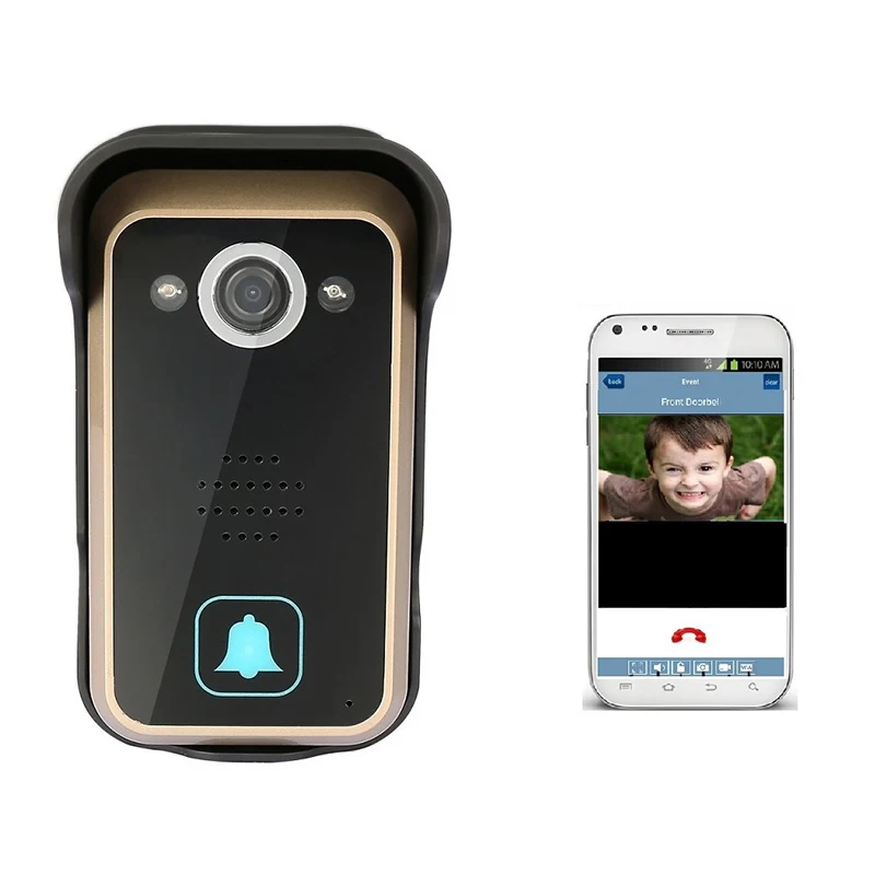 Дверной звонок с ИК подсветкой ночным видением 720P Wi Fi|app|app remoteapp alarm |