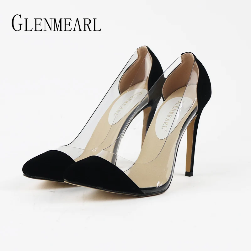 Демисезонные сексуальные Остроконечные Женские туфли на высоком каблуке
