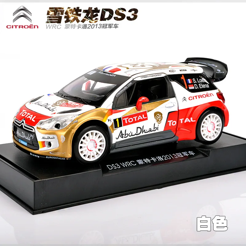 1:32 литая металлическая модель автомобиля игрушки для Citroen DS3 WRC с функцией оттяжки
