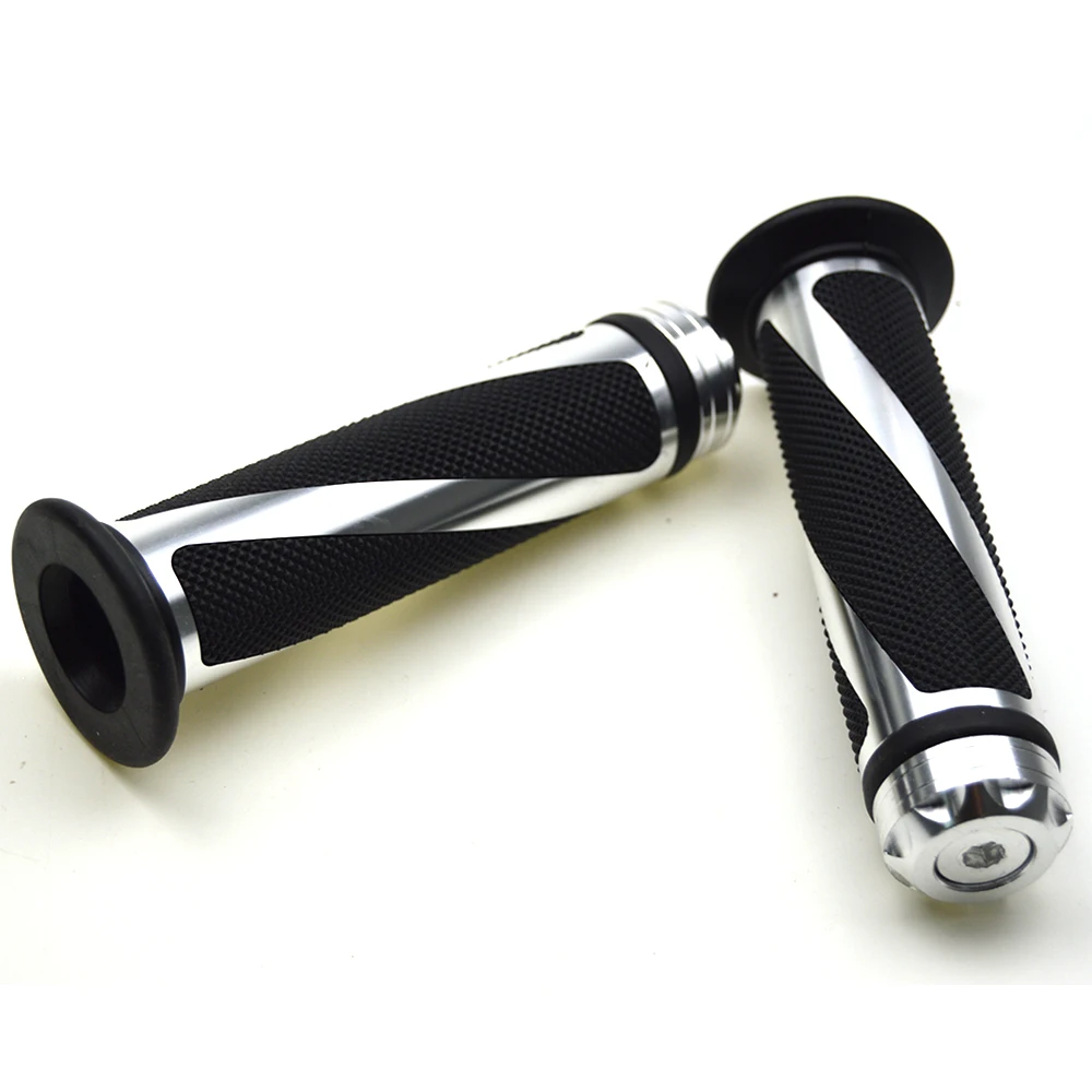 Универсальные мотоциклетные ручки 7/8 дюйма алюминиевые с ЧПУ Нескользящие