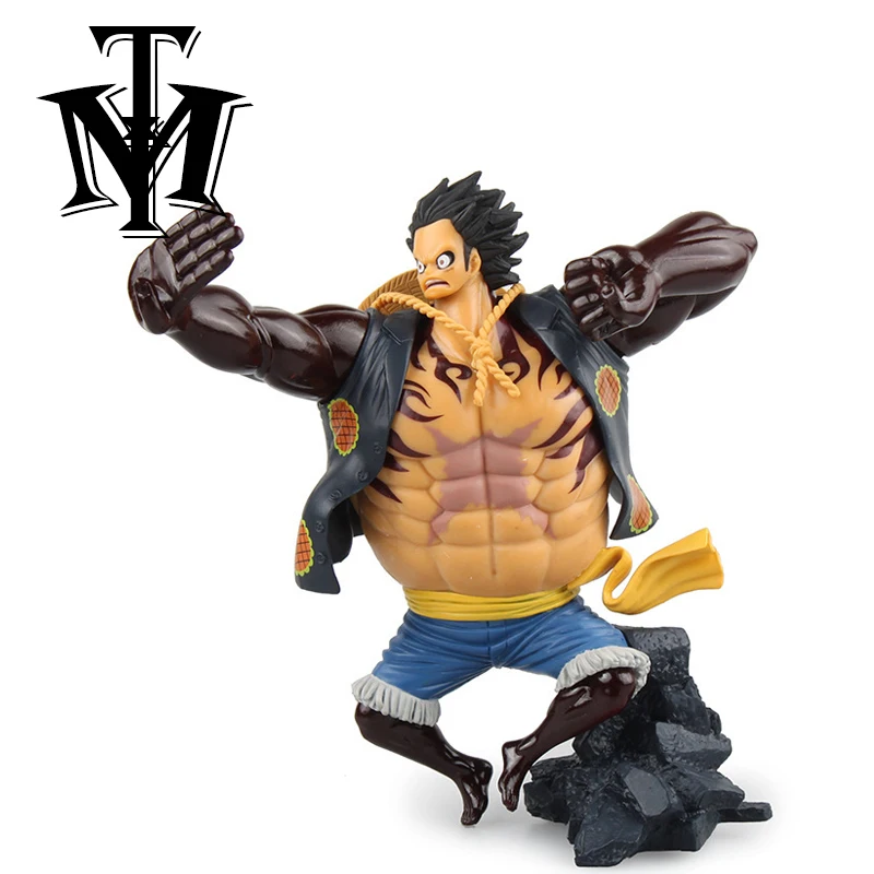 Animation One Piece Cool Monkey D Luffy PVC 18cm Action Figure Anime Model hot kids Toy Collection Gift Doll original box | Игрушки и