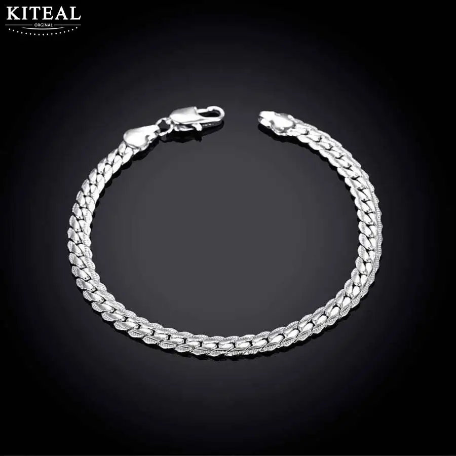 Женский браслет цепочка KITEAL модный дизайн золотой цвет 5 мм 20 см|women bracelet|women fashion