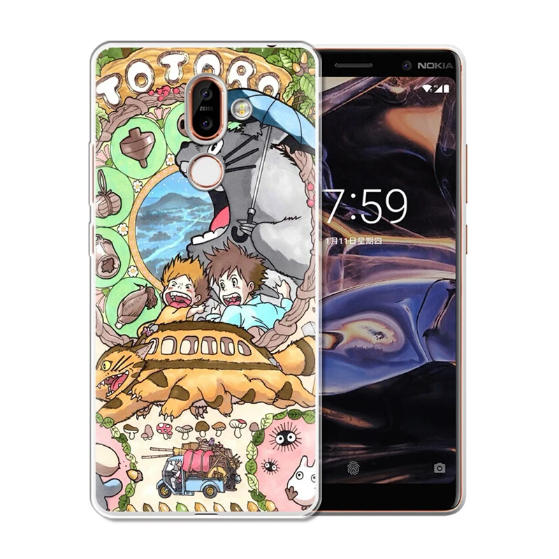 Чехол для телефона Nokia 1 3 5 8 6 2 7 Plus 9 X6 2018 X7 X3 с милым Тоторо из аниме Ghibli Миядзаки |