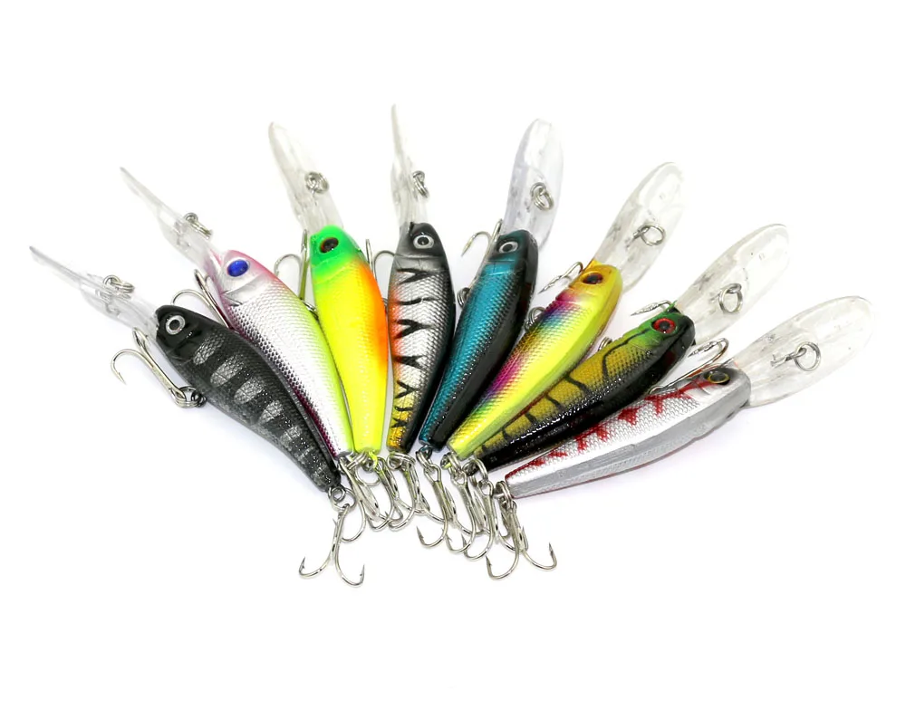 Приманка Minnow 8 шт. 10 см 7 6 г приманка для рыбалки жесткая наживка ловли рыбы