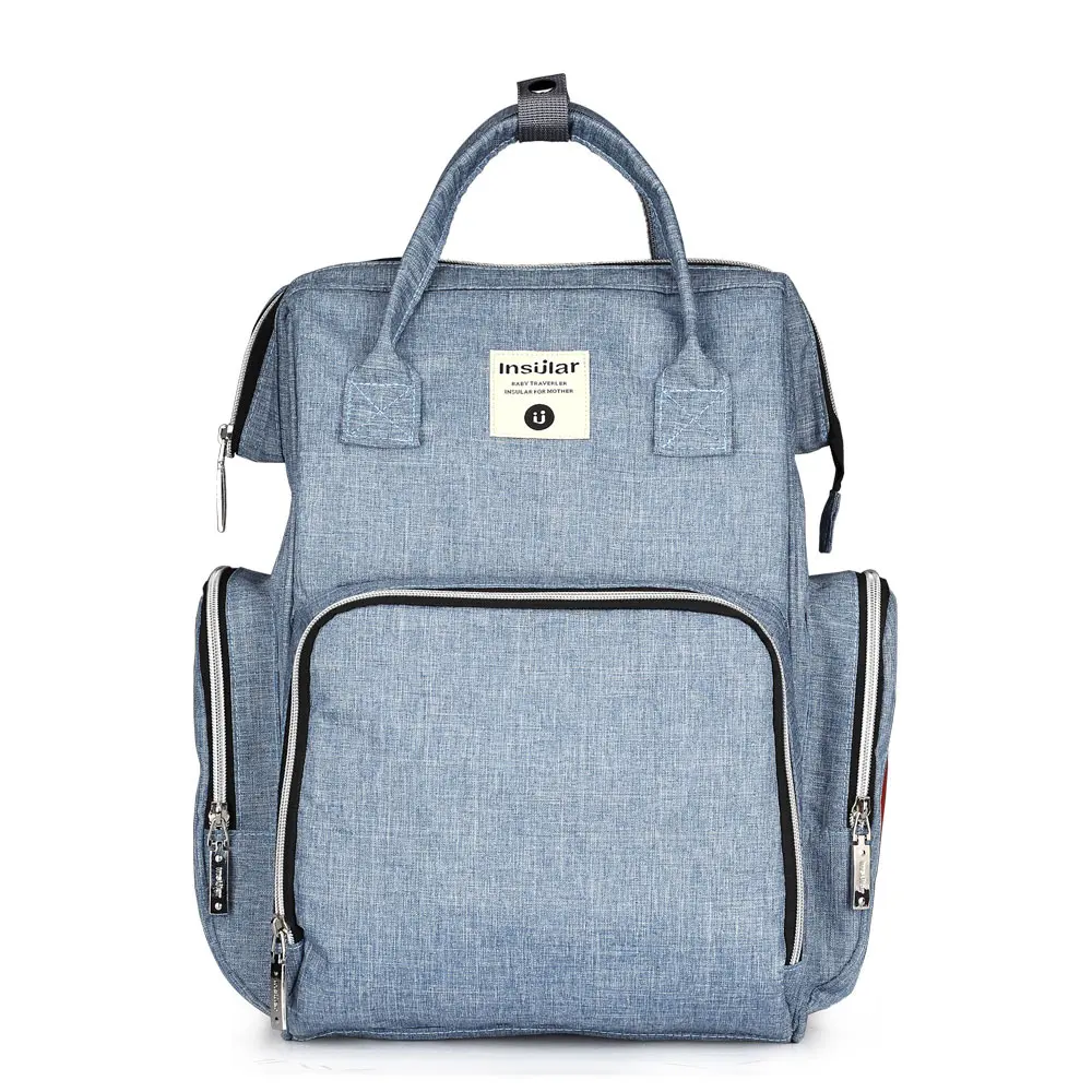 Denim Blue Островная сверхмощная детская пеленка рюкзак для мам Материнские сумки для мамы сумка детская коляска Органайзер подгузник рюкзак - Цвет: Denim Blue