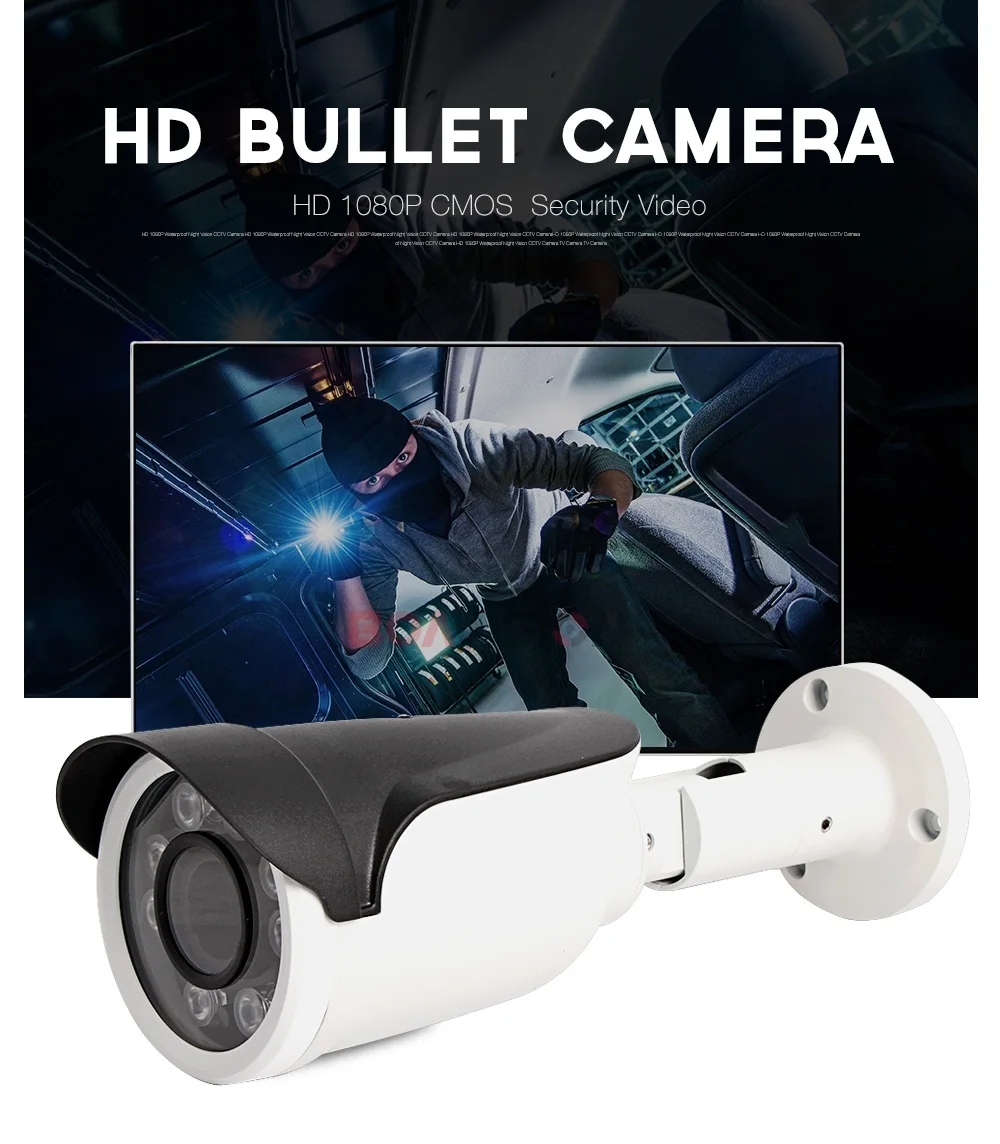 1080P AHD камера 2MP 4 в 1 AHD/CVI/TVI/CVBS камера видеонаблюдения наружная 0.001Lux низкая люкс, OSD Meun моторизованный 4X зум объектив