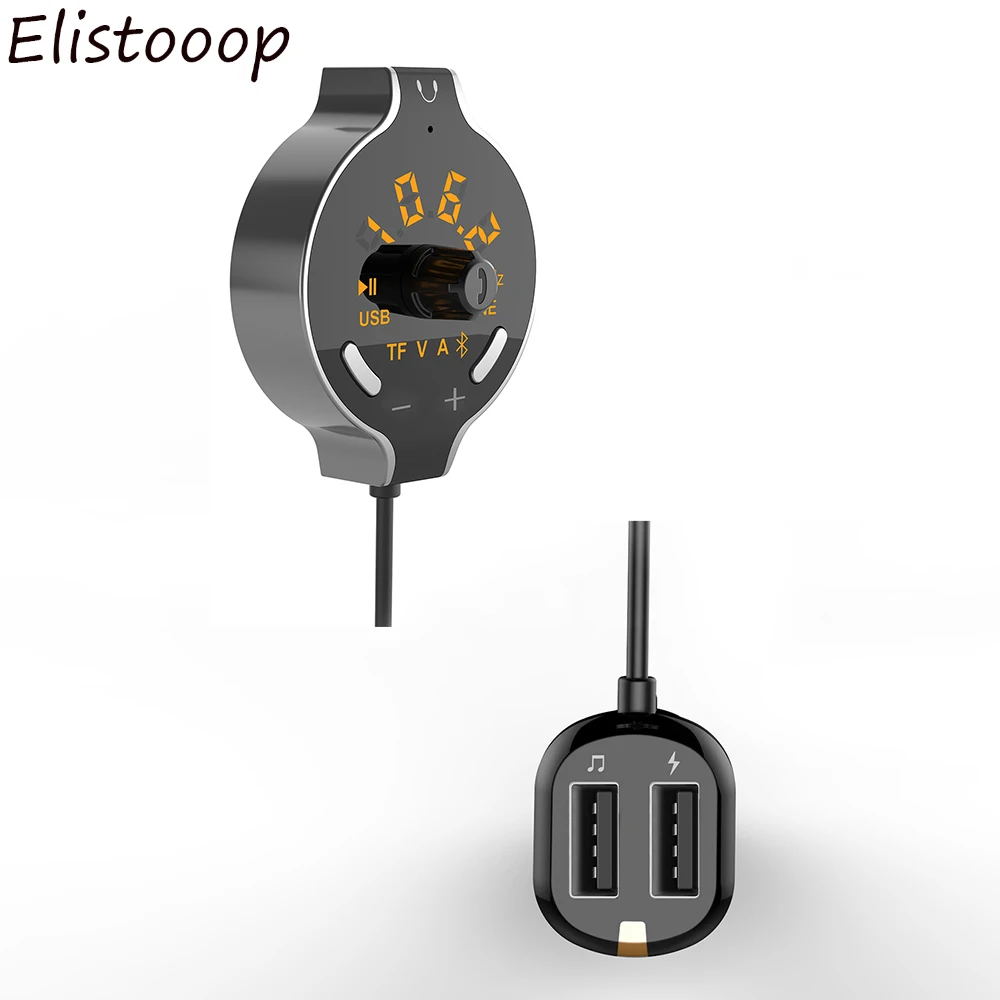 Bluetooth автомобильный комплект модулятор Автомобильный аудио mp3 плеер с двойной USB