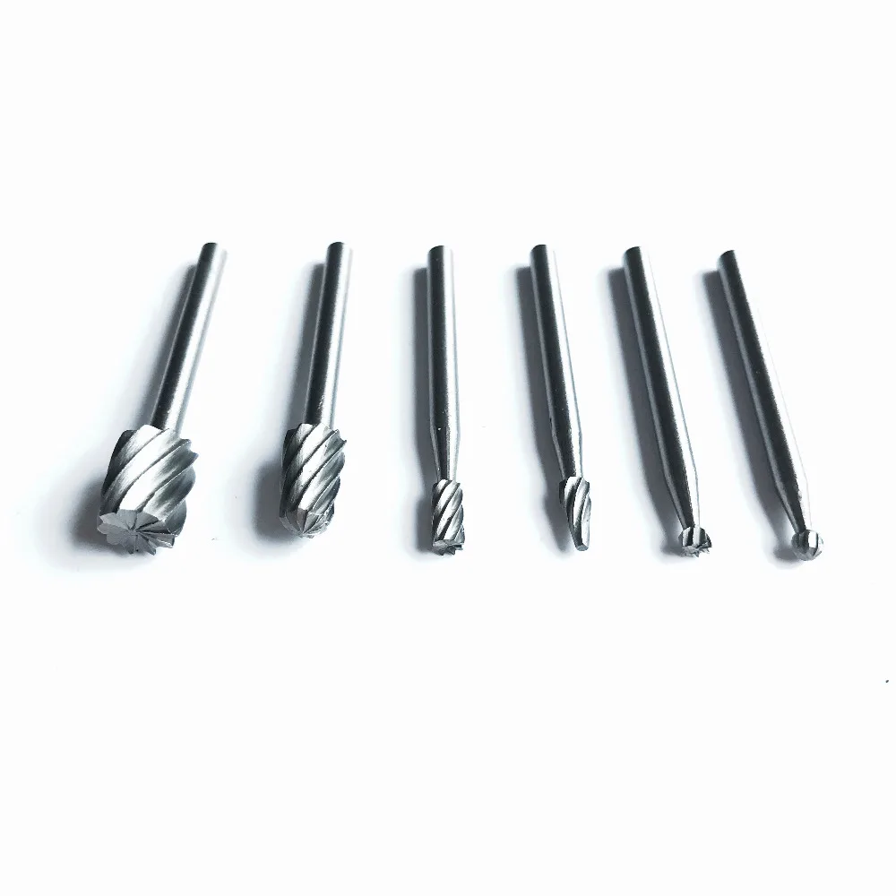 6 шт./компл. HSS резак по дереву деревообрабатывающий вращающийся заусенцы резной