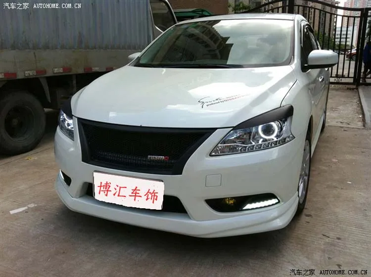 Решетка для переднего бампера автомобиля из углеродного волокна NISSAN Bluebird Sylphy 12-14