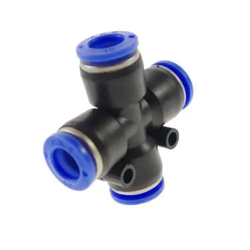 

Lot3 Plastic 10mm equal Cross 4 way push in for Pneumatics Quick Connector