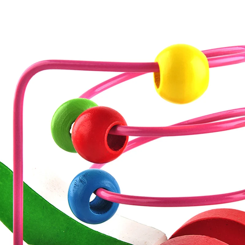 1 шт. обучающая игрушечная утенок трейлер вокруг бисера игра разноцветный