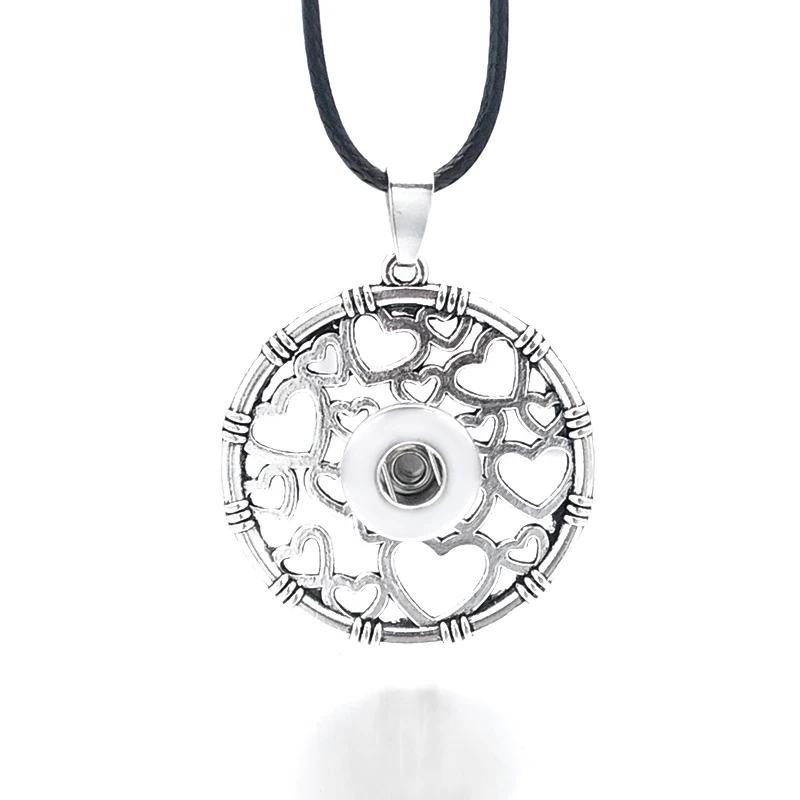 Hot Fashion Interchangeable Flower Ginger Necklace 023 Fit 12mm 18mm Snap Button Pendant Charm Jewelry For Women Gift | Украшения и