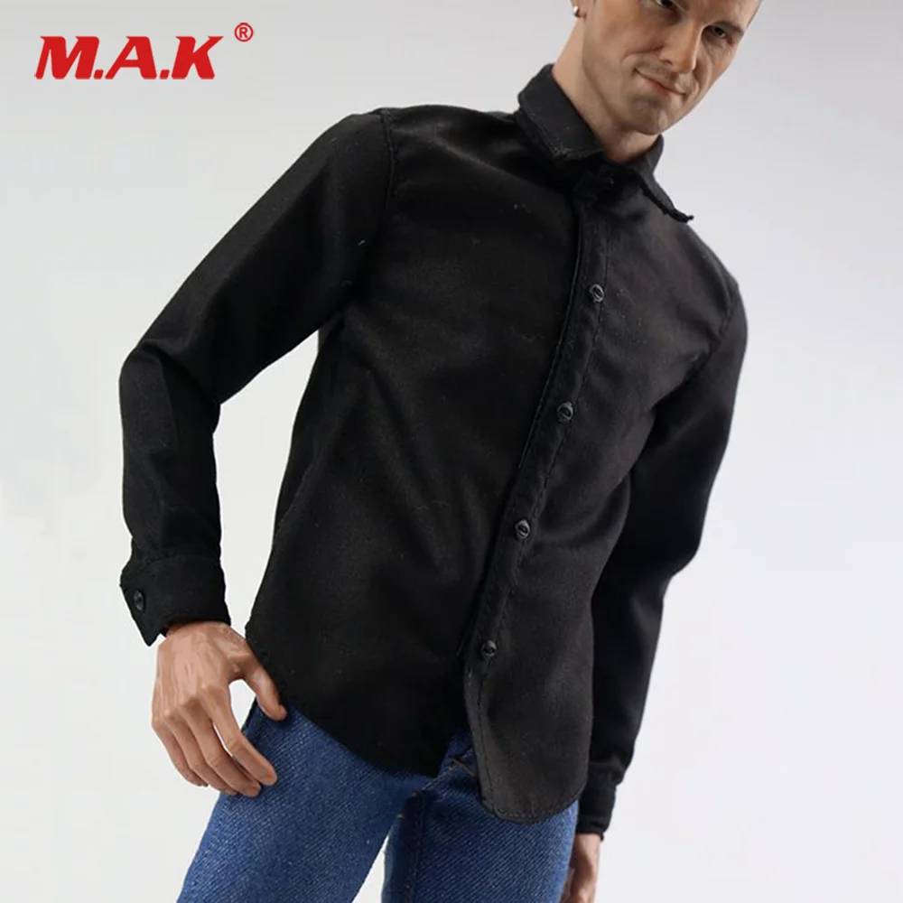 

1/6 весы мужской/женской фигуры одежда белый/черный Цвет Топ рубашка модельный топ для детей возрастом от 12 ''экшн аксессуары для корректиров...