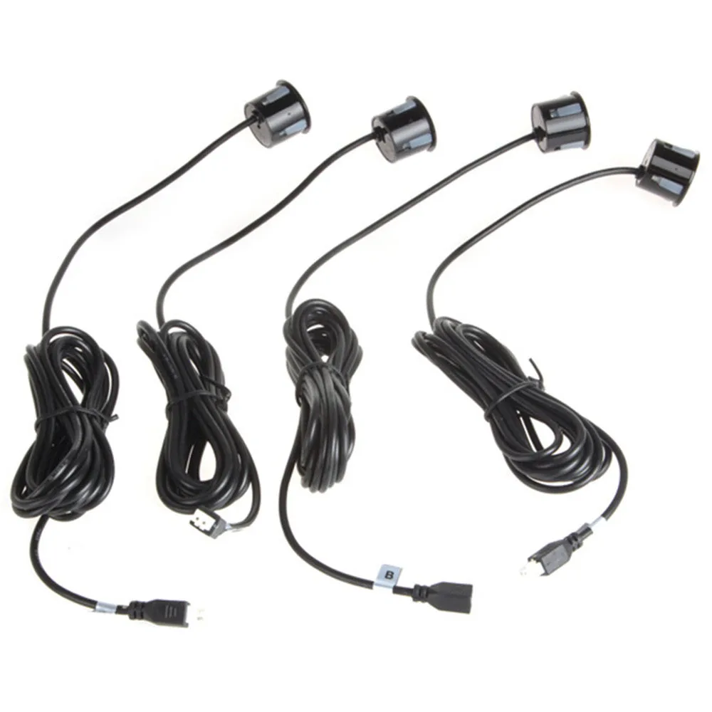 Парковочные датчики черного цвета с ЖК дисплеем водонепроницаемые заднего и