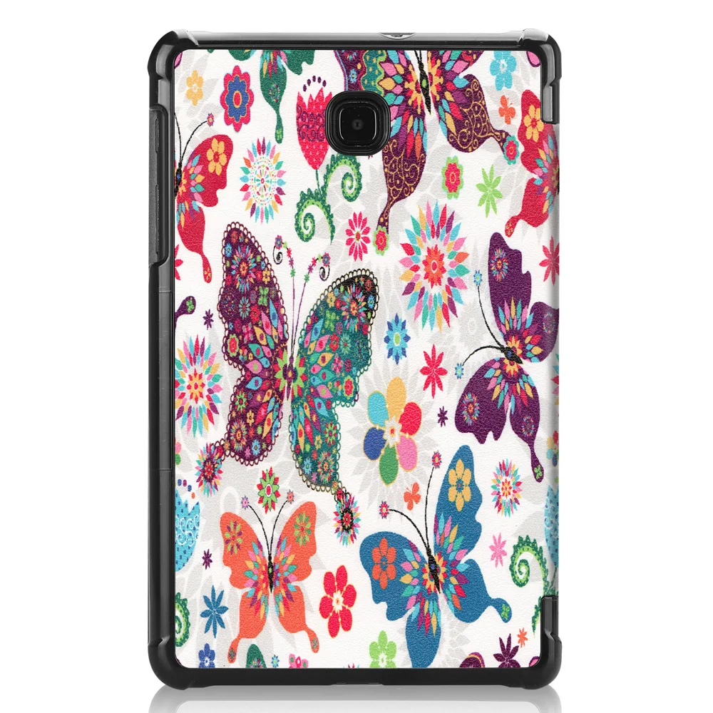 Чехлы из замши и кожи с рисунком для Samsung Galaxy Tab A 8 0 Φ T387 2018 чехол планшета