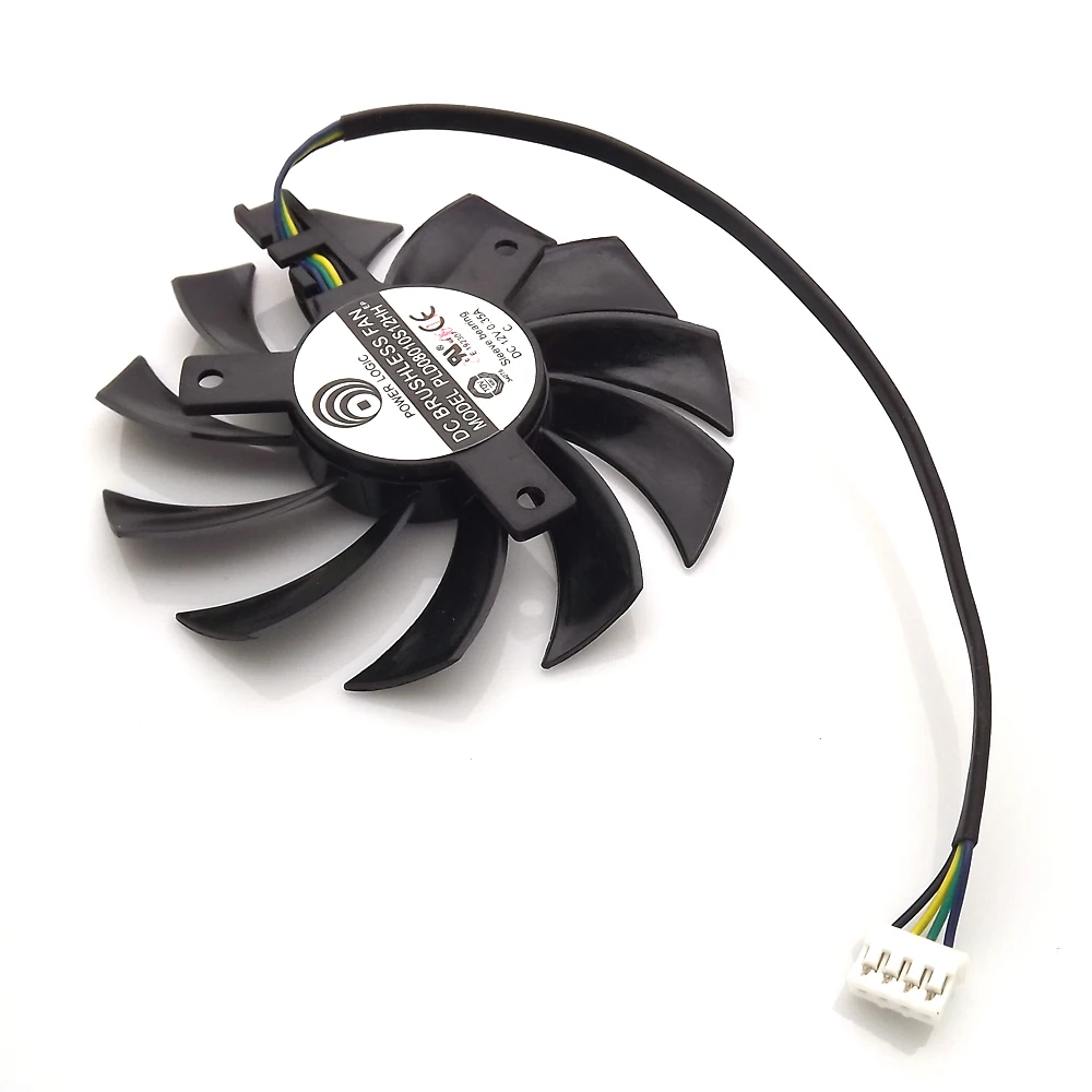 Free Shipping PLD08010S12HH 12V 0.35A 75mm 4Wire 4Pin For MSI R6790 570GTX R6850 N460GTX Graphics Card Cooling Fan | Компьютеры и офис