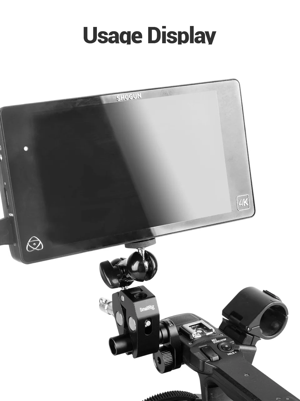SmallRig многофункциональная двойная шаровая Головка зажим для DJI Ronin Gimbal DSLR камера+ набор ручки блокировки для крепления мониторов Led-1138