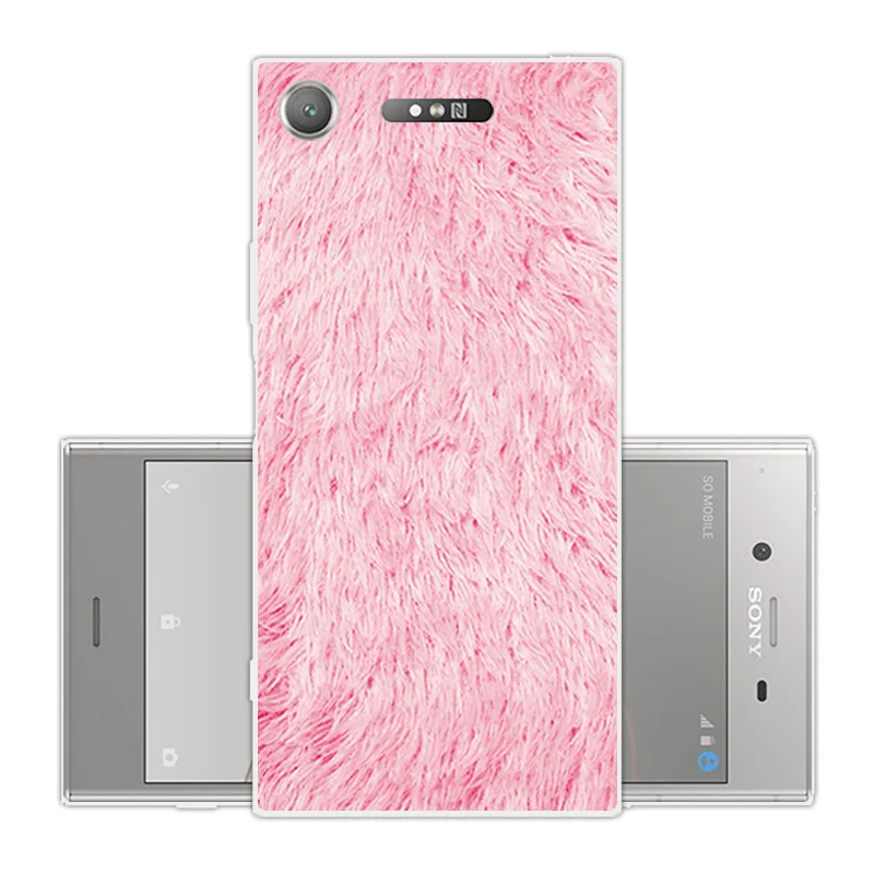 For Sony Xperia XZ1 5.2 inch Soft Silicone Cases Back Phone Stone Cover Clear TPU Dual F8342 Slim Coques |