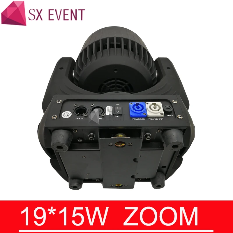 Flight Case 2in1 Pack 19*15W RGBW Led Moving Head Zoom Spot Wash light DMX Disco Party Club DJ Equipment Stage Effect Lights | Лампы и