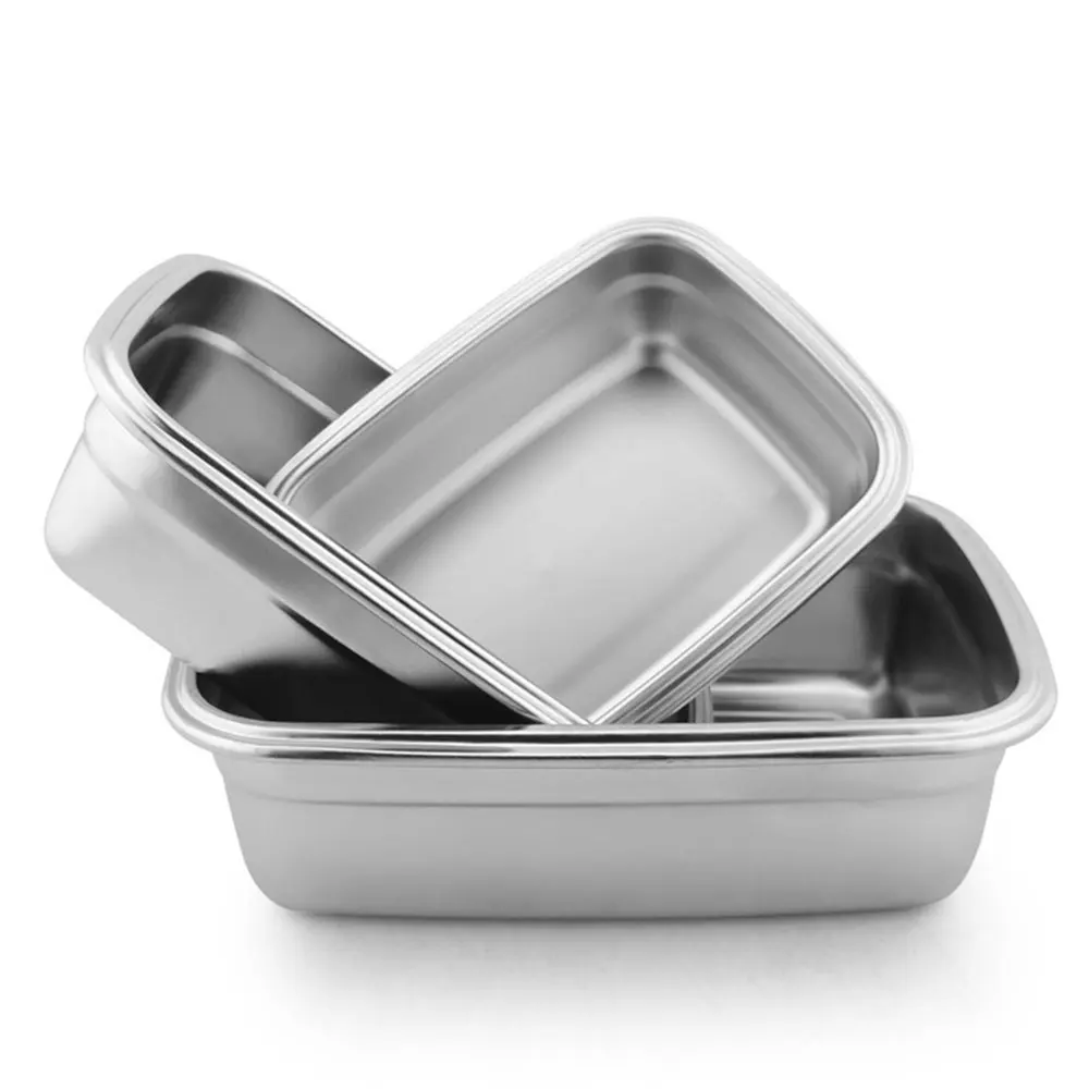 Bento Box 304 нержавеющий контейнер для бэнто-Ланч-бокс контейнер для еды свежая-сохраняющая свежесть посуда Овощной кухонный инструмент
