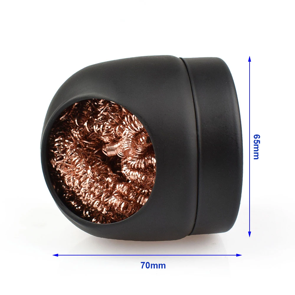 

Toolour Anti-static Hot Soldering Iron Tip Cleaner Ball Cleaning Wire Holder Soft Coiled Brass Tip Cleaner Kit Repairing Tools