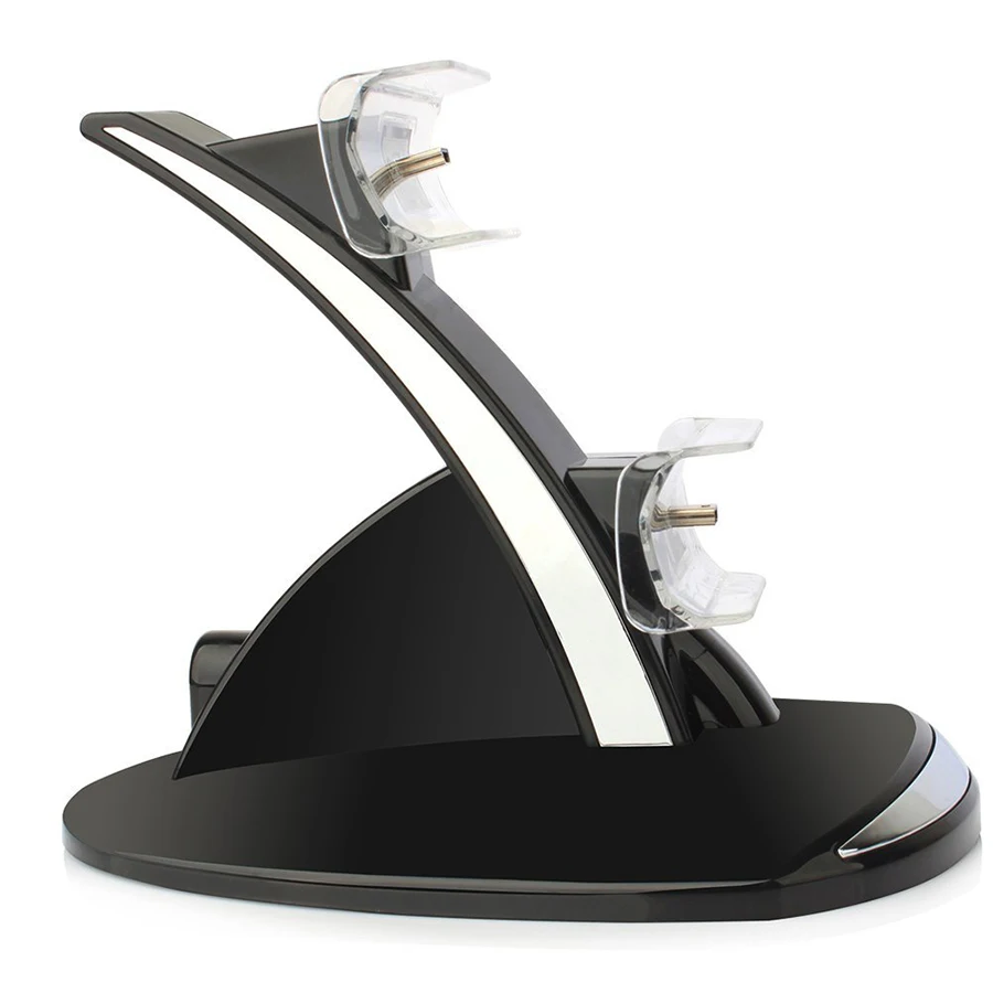 Двойной USB светодиодный зарядки зарядное устройство для док станции Подставка PS3