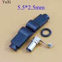 yuxi 5 5x2 5 mm dc power plug 5 52 5 mm l shaped male 90 right angle single head jack adapter cord connector