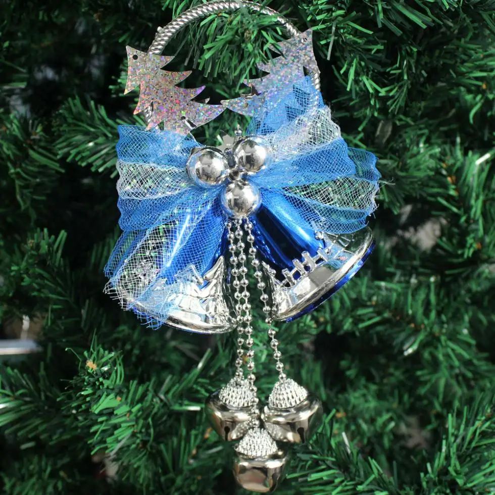 Shi -color Christmas ornaments bells ringing decorations tree shaking bell butterfly |