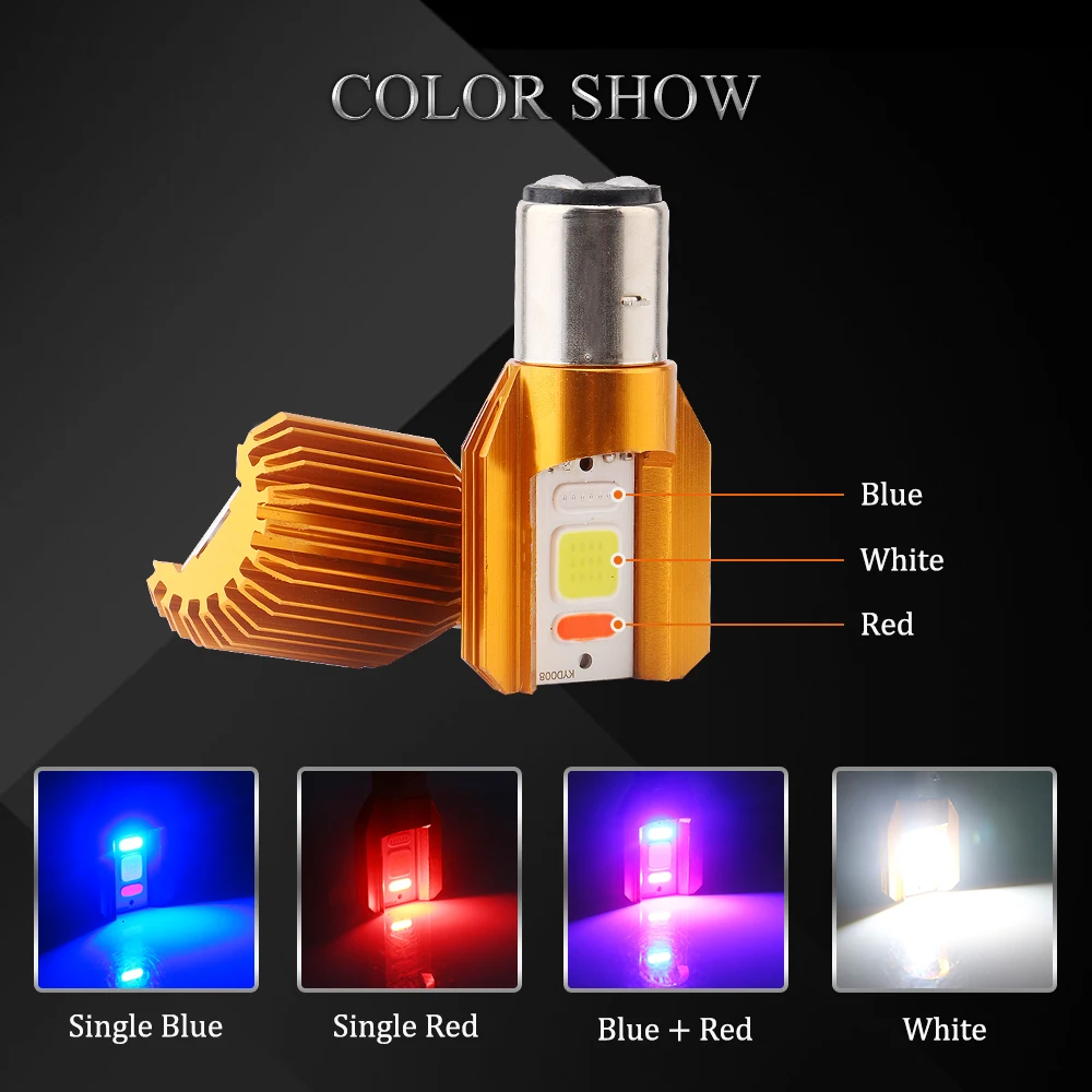 4 шт./лот COB Led H4 BA20D мотоциклетные светодиодные фары супер яркие Противотуманные