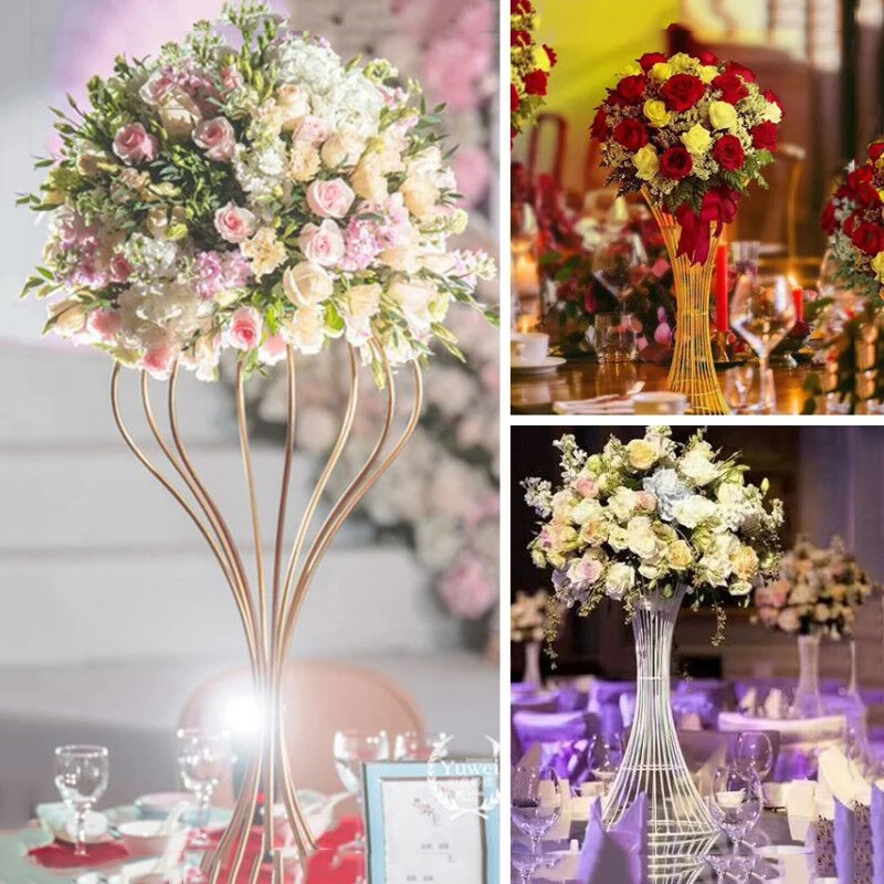 JAROWN Wedding Decoration Iron Flower Stand Stage Props Decor Road Sign Creative Flower Frame Photography Home Decoration