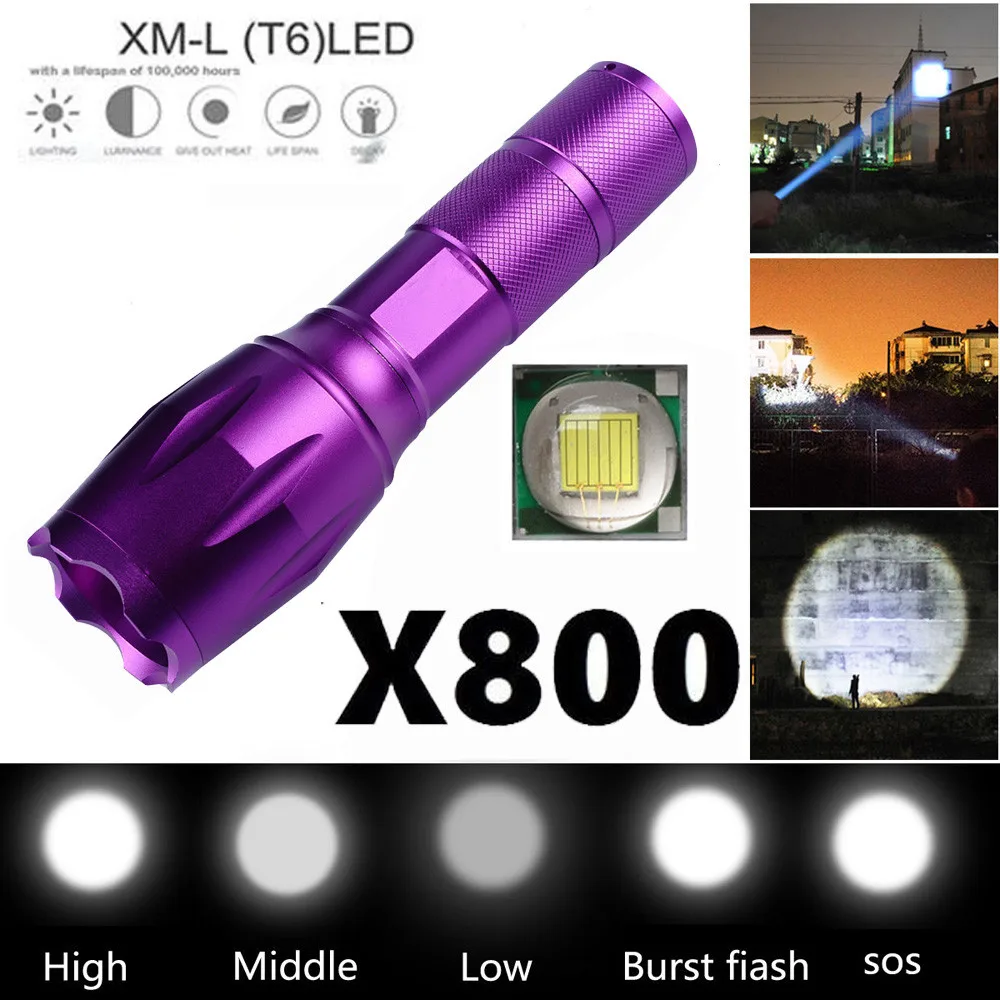 2019 Новый светодиодный фонарь высокого качества с 3000lm ЧИПАМИ XML T6 G700 X800 Alonefire