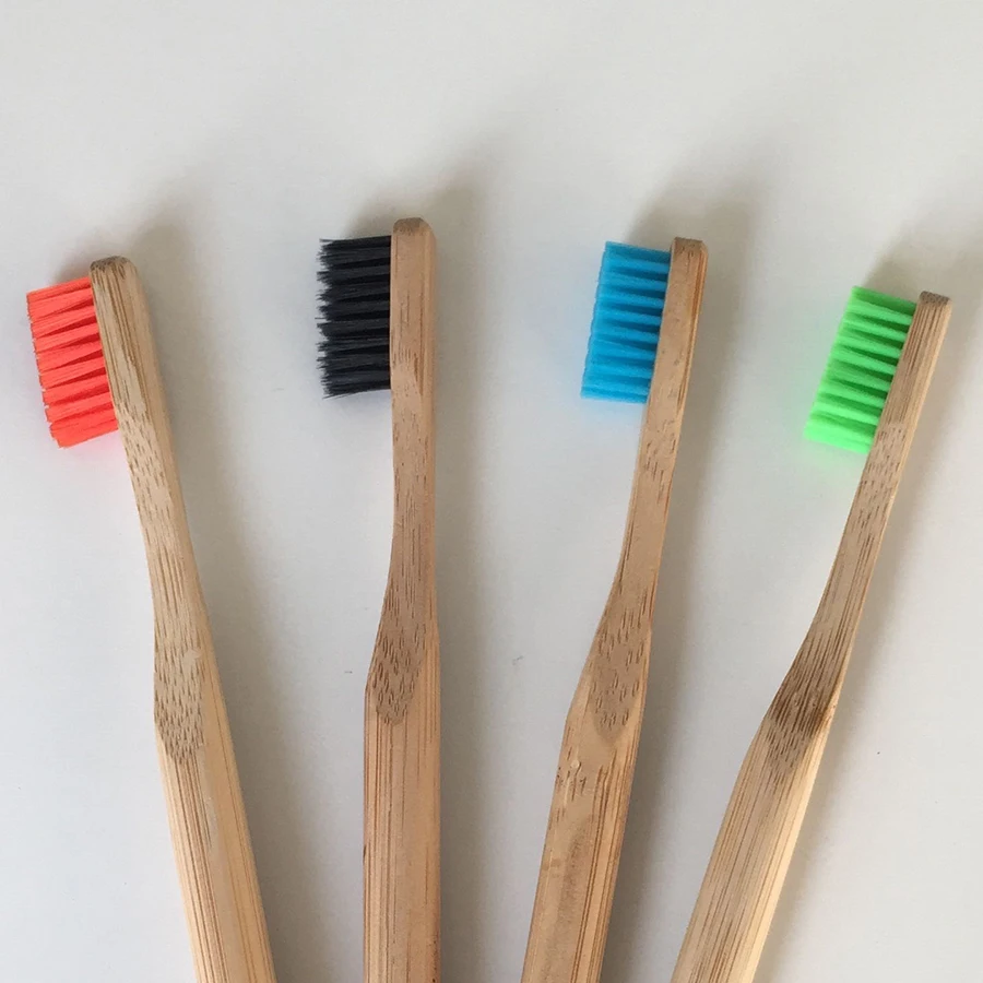 4Pcs Toothbrush Personal Health Environmental Bamboo Oral Care Teeth Medium Eco friendly Soft Brushes Whitening | Красота и здоровье