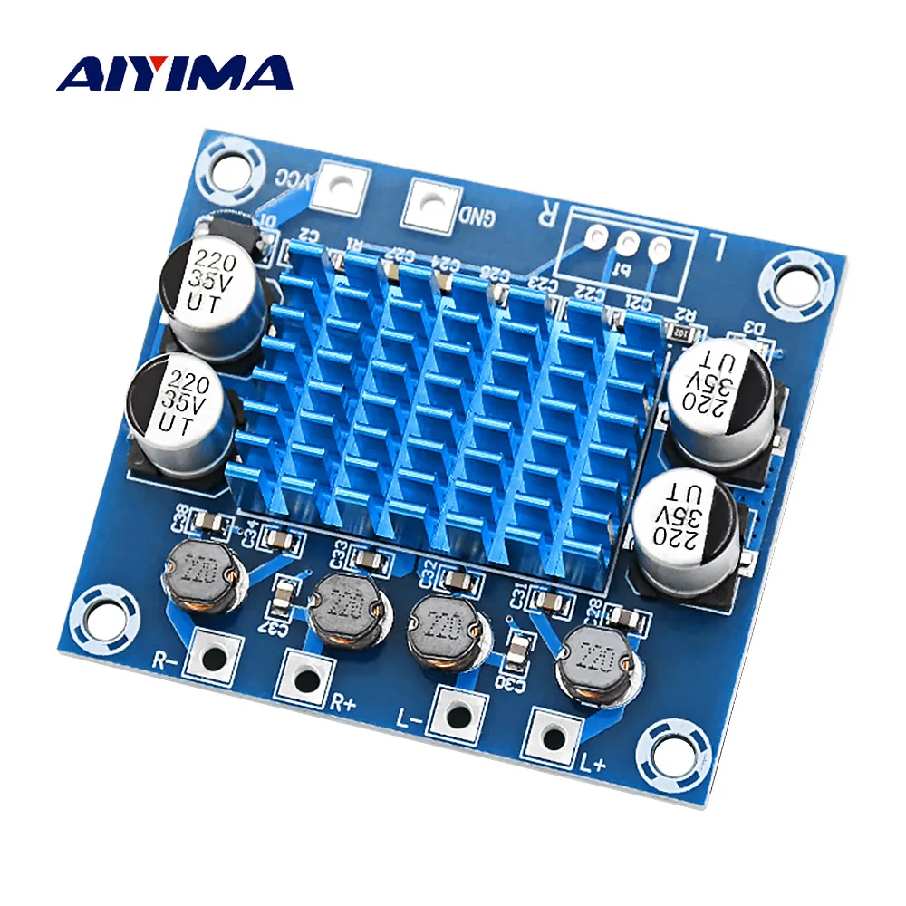 AIYIMA Мини цифровой усилитель мощности плата 30 Вт * 2 стерео аудио 0 DIY домашний