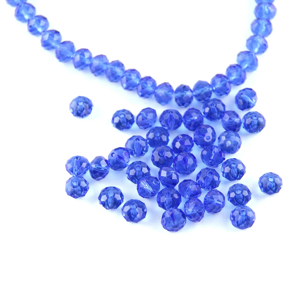Синий цвет кристалл 3 мм свободная фотография искусственная работа граненые