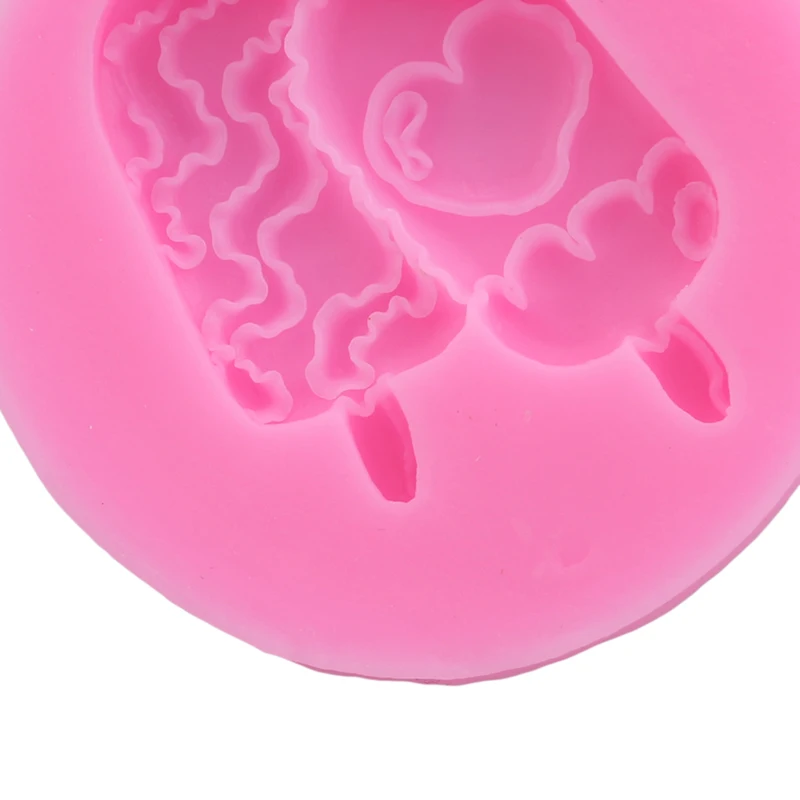 1 шт. силиконовый Flying Goose Love Ice Cream Vormige Fondant Siliconen Mallen chocolad животные конфеты