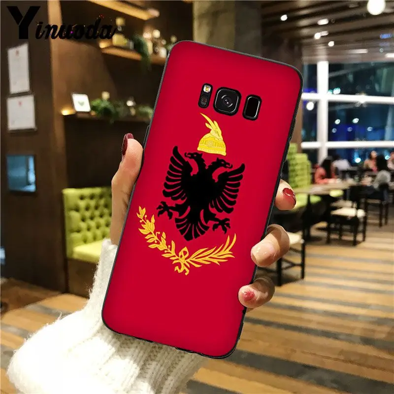 Мягкий Силиконовый ТПУ чехол для телефона Yinuoda с эмблемой флага герба GALAXY s5 s7 edge s8
