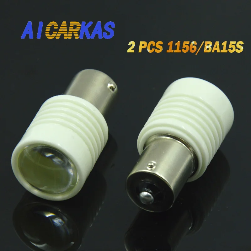 Супер яркая автомобильная лампа AICARKAS 2X1156 BA15S P21W 12 В 24 6 Вт стоп сигнал заднего хода