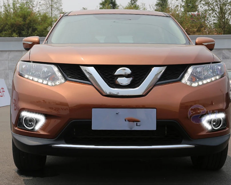 Автомобильная проблесковая 1 пара дневные ходовые огни для Nissan X-Trail X trail 2014 2015 2016