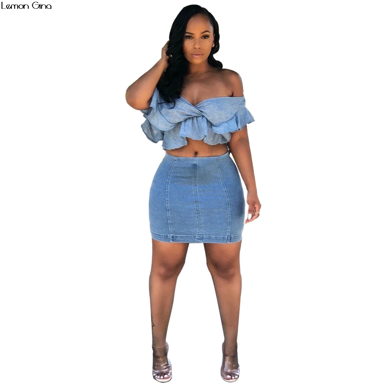 Новые женские сексуальные с открытыми плечами завязками оборками укороченный