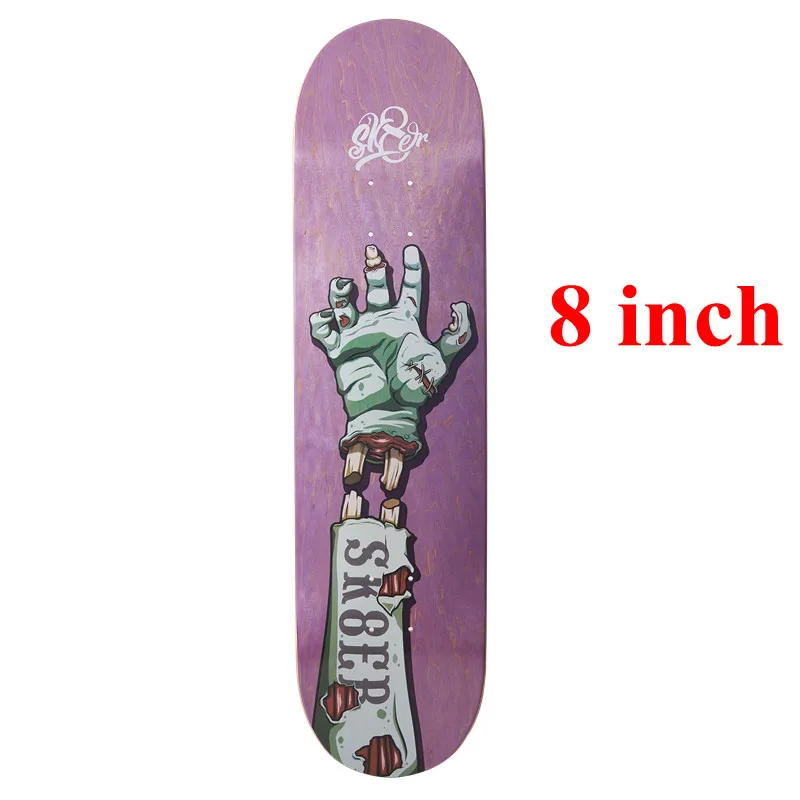 SK8ER 8 inch SK8ER канадский скейтборд палубы 8/8. 125/8. 25 качество 8 слоев Канадского Клена скейт-deck для Скейтбординг - Цвет: SK8ER 8 inch