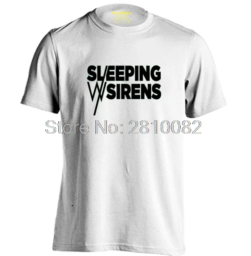 Sleeping With Sirens Mens &amp Womens fashion style o-neck T shirt | Мужская одежда
