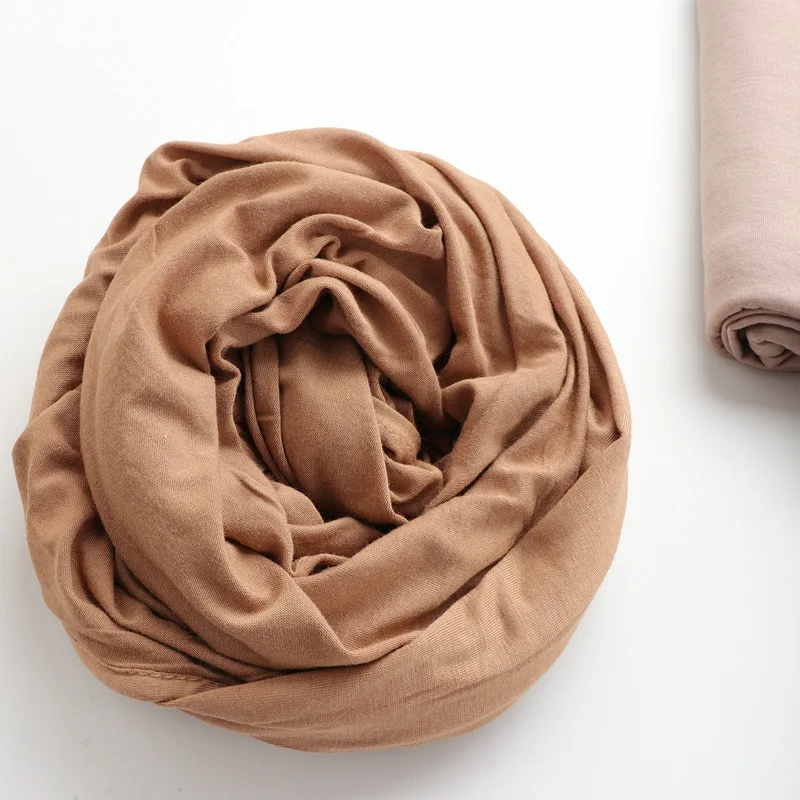 Мусульманские женщины растягиваются 100% хлопок иезери хиджаб шарф эластичность