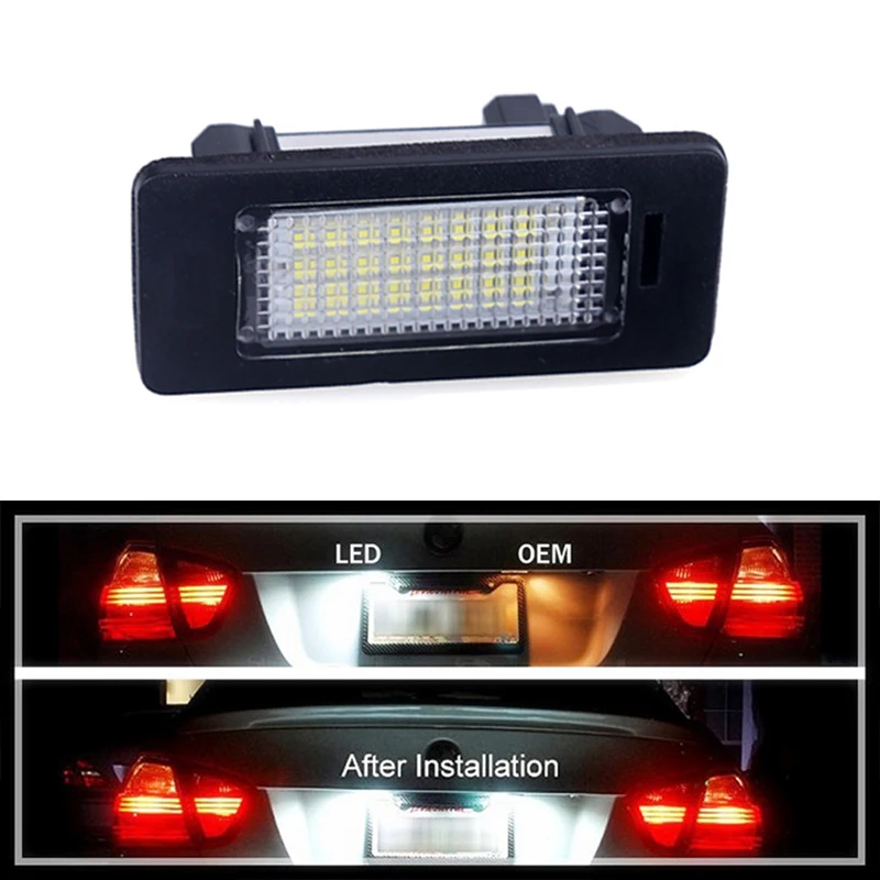 Светодиодная лампа Canbus для номерного знака 6000 К 12 В BMW E39 E60 E82 E90 E91 E92 E93 M39 M5 E70 X5 E61