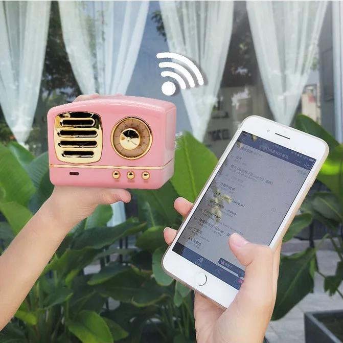 Новый стиль мобильный телефон Bluetooth динамик инновационный радио ретро