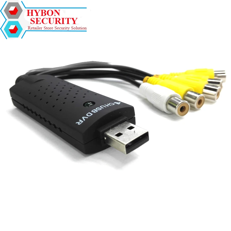 HYBON Security 4 канала Full Real time 960 H/D1 HD usb адаптер для видеозахвата изменения видео