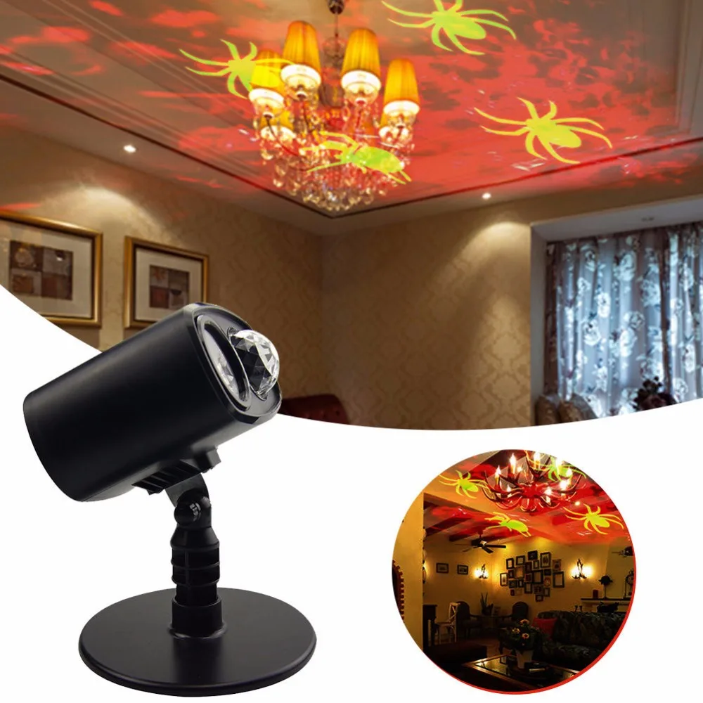 

8W New Waterproof LED Projection Light Red watermark spider cast light for Christmas Party Halloween Garden Lamp Outdoor Hot