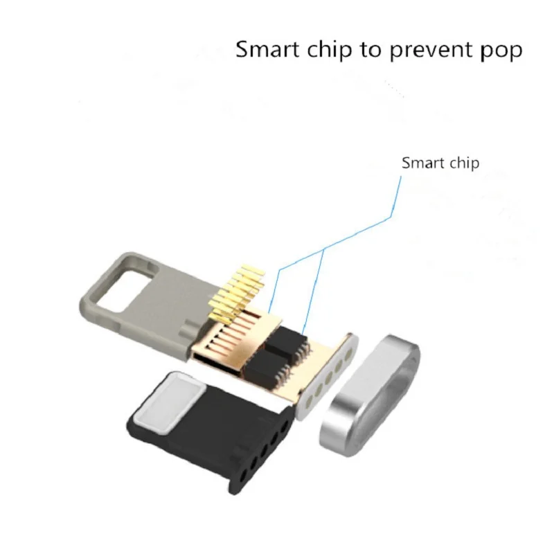 Магнитный переходник с разъемами Micro USB замена для быстрой зарядки 2 4 А iPhone Samsung